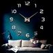 Настінний годинник 3D DIY Clock NEW (з цифрами) Silver
