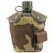 Фляга пластиковая с чехлом в камуфляжной расцветке MILITARY STYLE 1L Лесной камуфляж