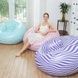 Кресло-мешок надувное для отдыха в полоску Sofa XL-1135 Розовое