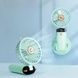 Мини-вентилятор аккумуляторный на присоске Mini Fan TP-01 Бирюзовый