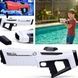 Пістолет генератор мильних бульбашок з підсвічуванням 4*АА S 660 Bubble Gun Білий з фіолетовим