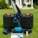 Пила ланцюгова акумуляторна 8" 48 V у чорній валізі Charging Chainsaw Блакитна з чорним