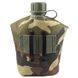 Фляга пластиковая с чехлом в камуфляжной расцветке MILITARY STYLE 1L Лесной камуфляж