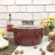 Каструля кругла з антипригарним покриттям з кришкою 28 см 6,63 л Червона