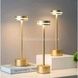 Ночник настольный металлический на батарейках LED A21 Gold