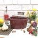 Каструля кругла з антипригарним покриттям з кришкою 28 см 6,63 л Червона