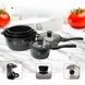 Набір каструль та швидка з кришками з антипригарним покриттям та набором приладдя Тор Kitchen ТК00050 L