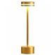 Ночник настольный металлический на батарейках LED A21 Gold