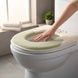 Чохол-сидіння на унітаз із вишивкою двоколірний Fashion Toilet Cushion AND 02 Р Оливковий з бежевим