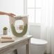 Чохол-сидіння на унітаз із вишивкою двоколірний Fashion Toilet Cushion AND 02 Р Оливковий з бежевим