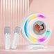 Нічний лампа з бездротовою Bluetooth колонкою Lightshow з двома мікрофонами YS-110 Білий