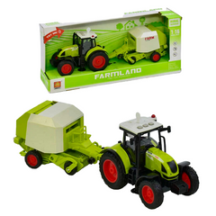 Игрушка Трактор с прицепом со звуковыми и световыми эффектами Farmland Зеленый