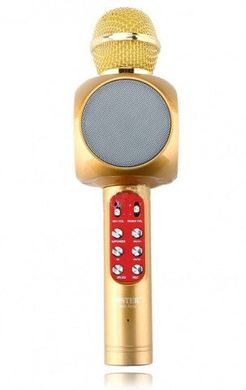 Караоке мікрофон bluetooth WS-1816 Gold