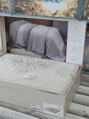 Простынь Pupilla Violet pudra 220х240 махра/велюр