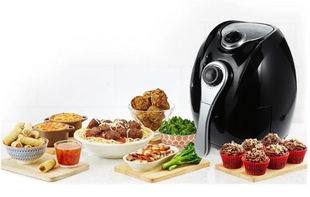 Мультіпечь- аерофрітюрніца з антипригарним покриттям Air fryer 1901 Black