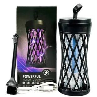 Пастка-знищувач для комах ультрафіолетова Powerful Mosquito Lamp Чорна