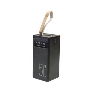 Power Bank літійполімерний з кабелями для заряджання гаджетів 50000Mah Kin Vale KV1095 Чорний