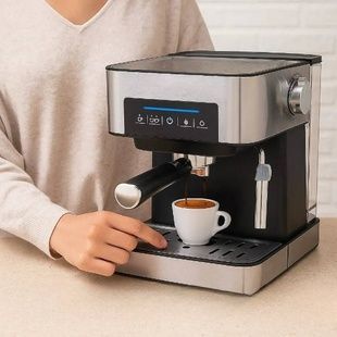 Кофеварка 1,6л 850Вт Domotec MS 136 Черная с серым