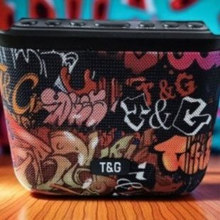 Bluetooth C колонка S гучномовець з радіо та 2 мікрофони TG545DK-Graffititi