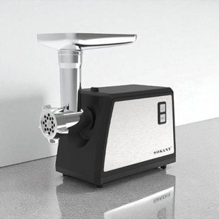 Мясорубка настольная бытовая 3500Вт Sokany SK-089 Черная с серым