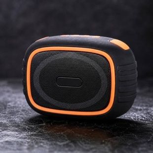 Колонка портативная аккумуляторная Bluetooth TS-5580 BS-30 Черная с оранжевым