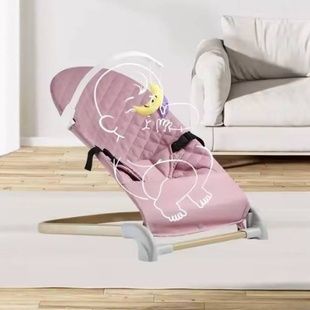 Кресло-шезлонг детское Lunababy MA567 Розовое