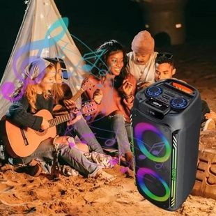 Bluetooth-колонка аккумуляторная USB, TF-карта, AUX 80Вт Gedi-2821 Черная
