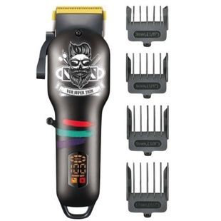 Машинка для стрижки волосся та бородис LED-дисплеєм VGR V-699 Чорна