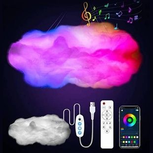 Ночник Облако 3D на пульте LED, USB, с приложением OBL-211