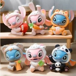 Фигурка-сюрприз коллекционная Стич 7см Stitch Happy Time Рандомный персонаж в закрытой коробочке