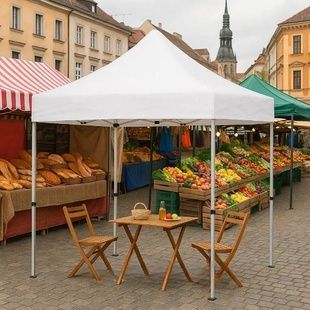 Крыша брезентовая для торгового шатра 600 г/м2 2*2м Белая