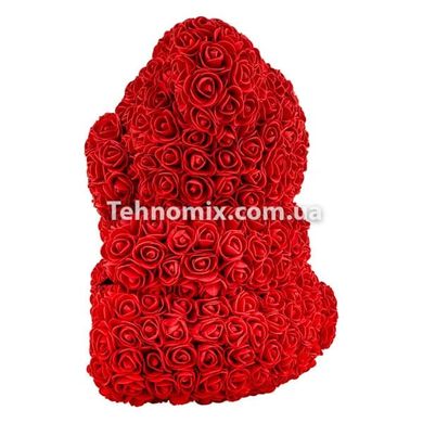 Мишко з 3D троянд Teddy Rose 40 см Червоний + подарункова упаковка