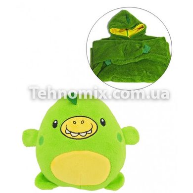 Дитячий худі-трансформер (толстовка) Huggle Pets Зелений (динозавр)