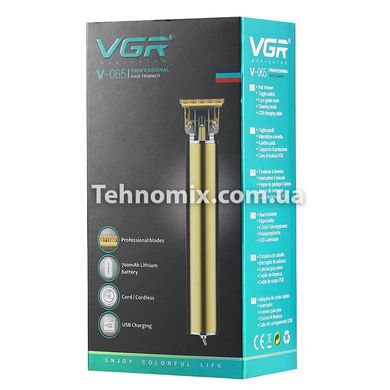 Машинка для стрижки волос беспроводная VGR V-065 Золотая