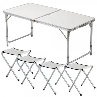 Стіл і стільці для пікніка Folding Table Білий