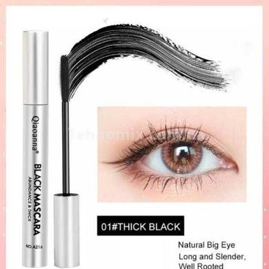 Тушь для ресниц водостойкая Qiaoanna Black Mascara 8гр Черная