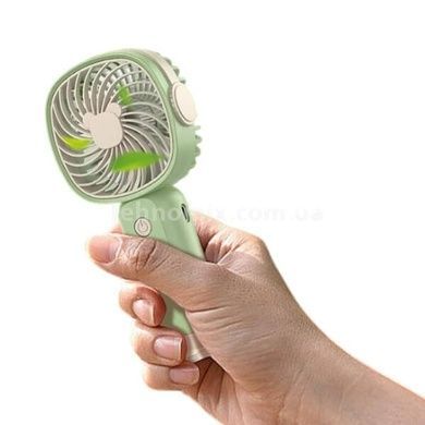 Вентилятор настільний міні ручний акумуляторний USB Handheld fan AND LY-838 KLW-F8 Зелений