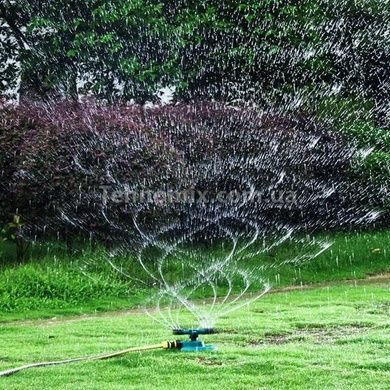 Ороситель для полива газона спринклер дождеватель круговой 360 Lawn Water Sprinkler / ART-5059 Голубой