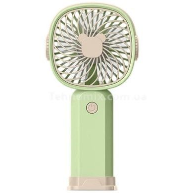 Вентилятор настільний міні ручний акумуляторний USB Handheld fan AND LY-838 KLW-F8 Зелений