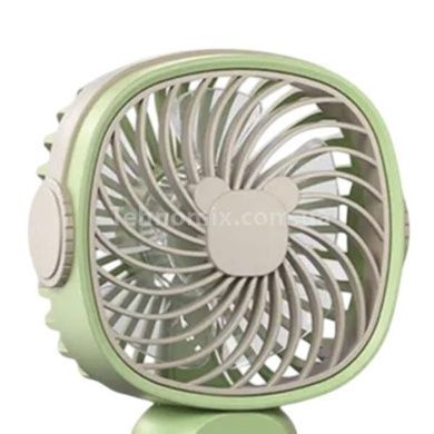Вентилятор настільний міні ручний акумуляторний USB Handheld fan AND LY-838 KLW-F8 Зелений