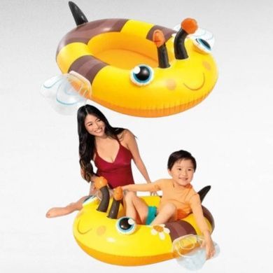 Плотик детский надувной 100х97см Intex 59380 NP Пчелка