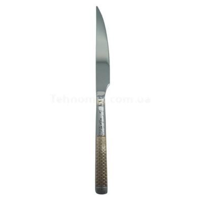 Набор столовых ножей 6шт рифленые с золотистым декором Cutlert set 433-3-М311