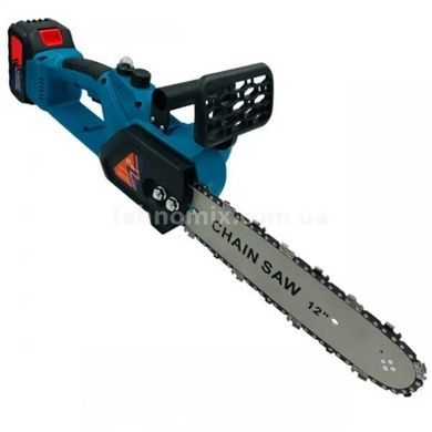 Пила аккумуляторная цепная с 2 аккумуляторами в чемодане Electric saw M-9020 Голубая