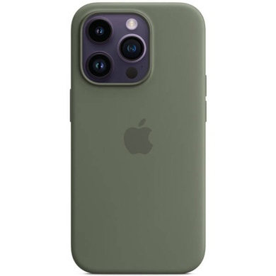 Чохол для смартфону AAA MagSafe IC Silicone Full Case для iPhone 14 Pro Max Olive