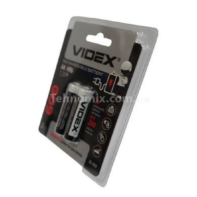 Набір акумуляторних батарейок 2шт Videx HR6/AA 600mAh