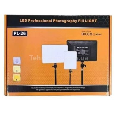 Лампа відеосвітло LED PL-26 23х16 cm 240 Lights 3200K-5600K