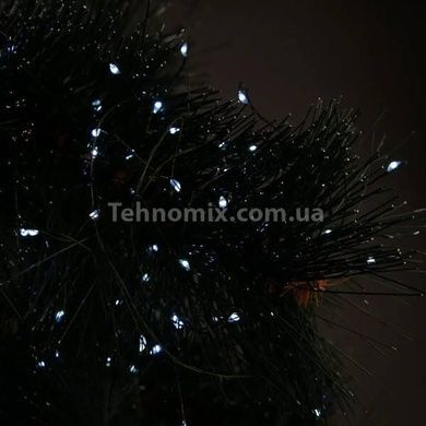 Гірлянда роса лінійна Мішура пухнастий зелений дріт 50м 1500LED 220V AD -2588