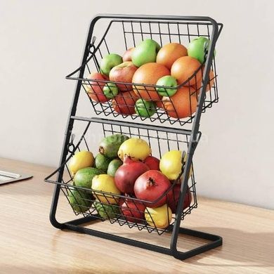 Універсальний кухонний металевий органайзер Storage Rack Чорний