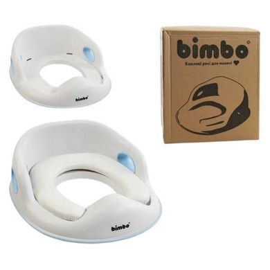 Накладка на унитаз для детей 31х34х11см BM-03560 Bimbo Белая с голубым