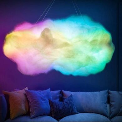 Ночник Облако 3D на пульте LED, USB, с приложением OBL-211